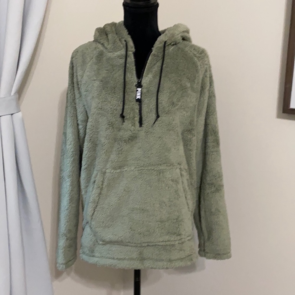 PINK Teddy 1/2-Zip Pullover